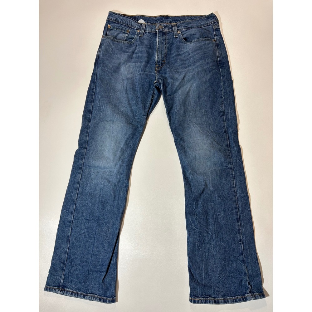 Levi's 527 Slim Bootcut Jeans Mens 34x32 Blue Excellent Medium Wash Denim